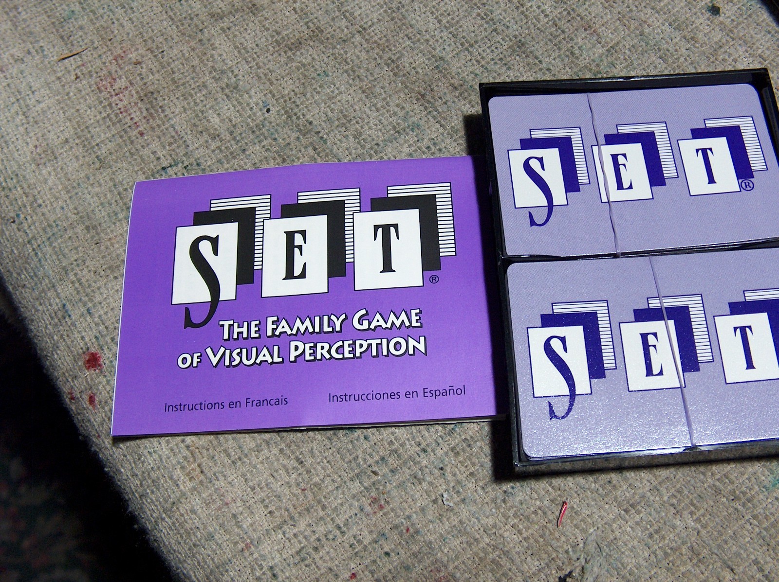 Set Card Game the Family Card Game of Visual Perception