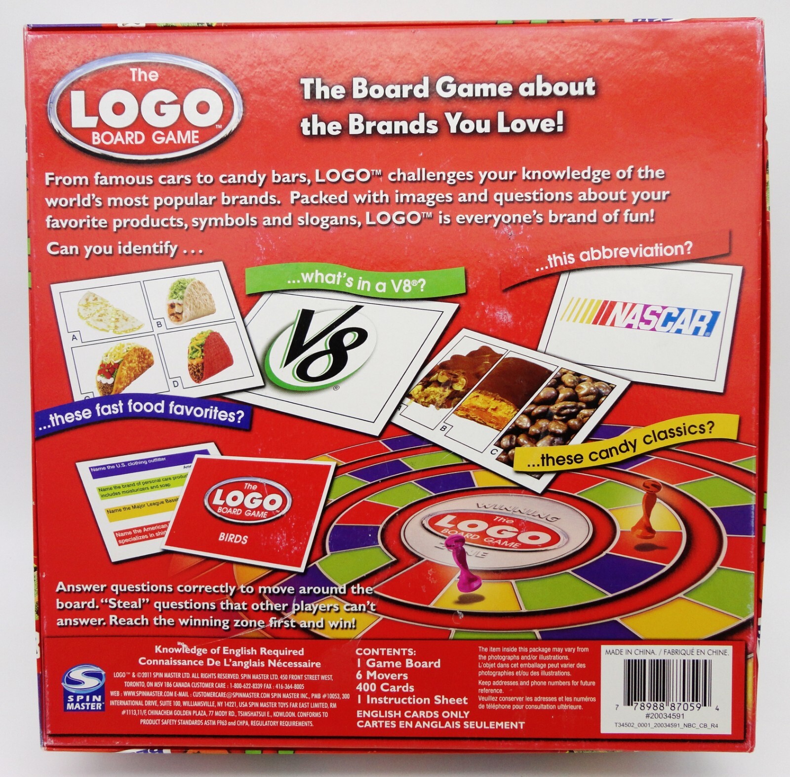 The LOGO Board Game by Spin Master Ages 12 Years Plus 2-6 Players Complete