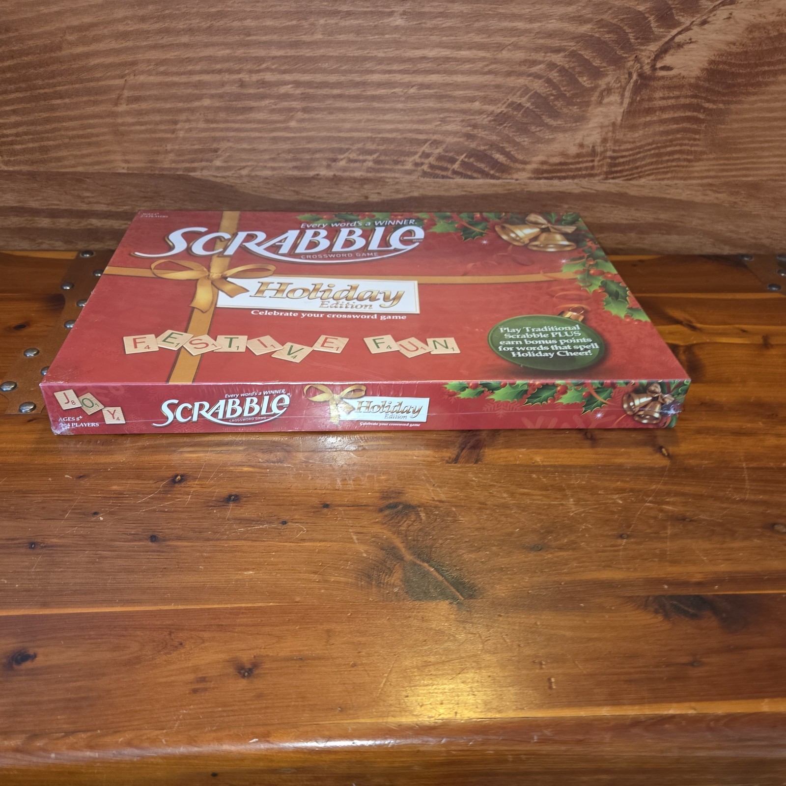 2011 Scrabble Holiday Edition Crossword Game Hasbro – New Sealed