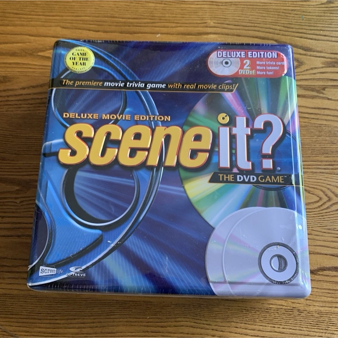 Screenlife Scene It? Deluxe Movie Edition DVD Trivia Game 2+ Players 2 DVDs