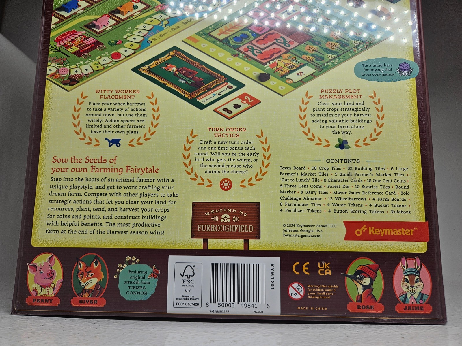 Keymaster Games Harvest Strategy Board Game NEW SEALED FLAW READ