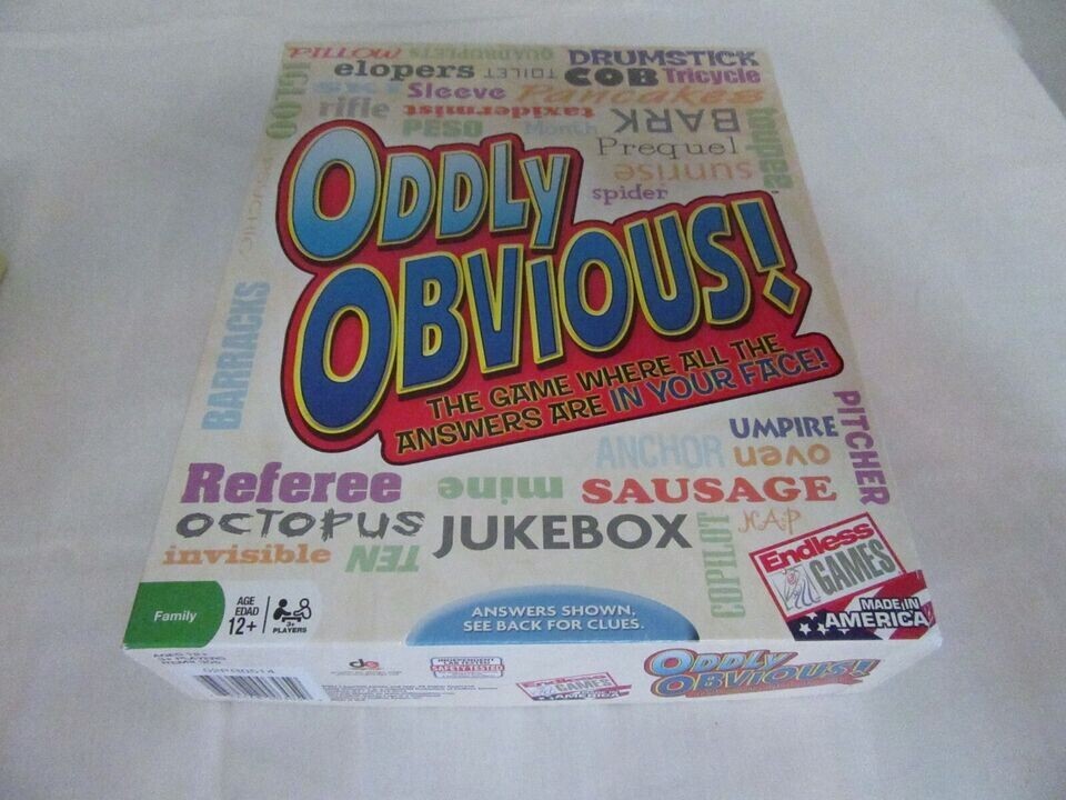 Endless Games Oddly Obvious Board Game Complete 12 Years and Up