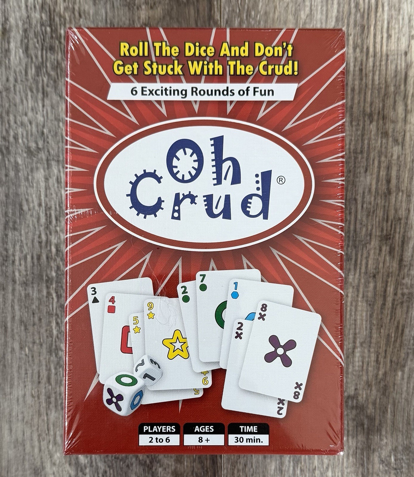 Oh Crud Card & Dice Game for 2 to 6 Players, by Ghetti Games, Strategy, NEW!