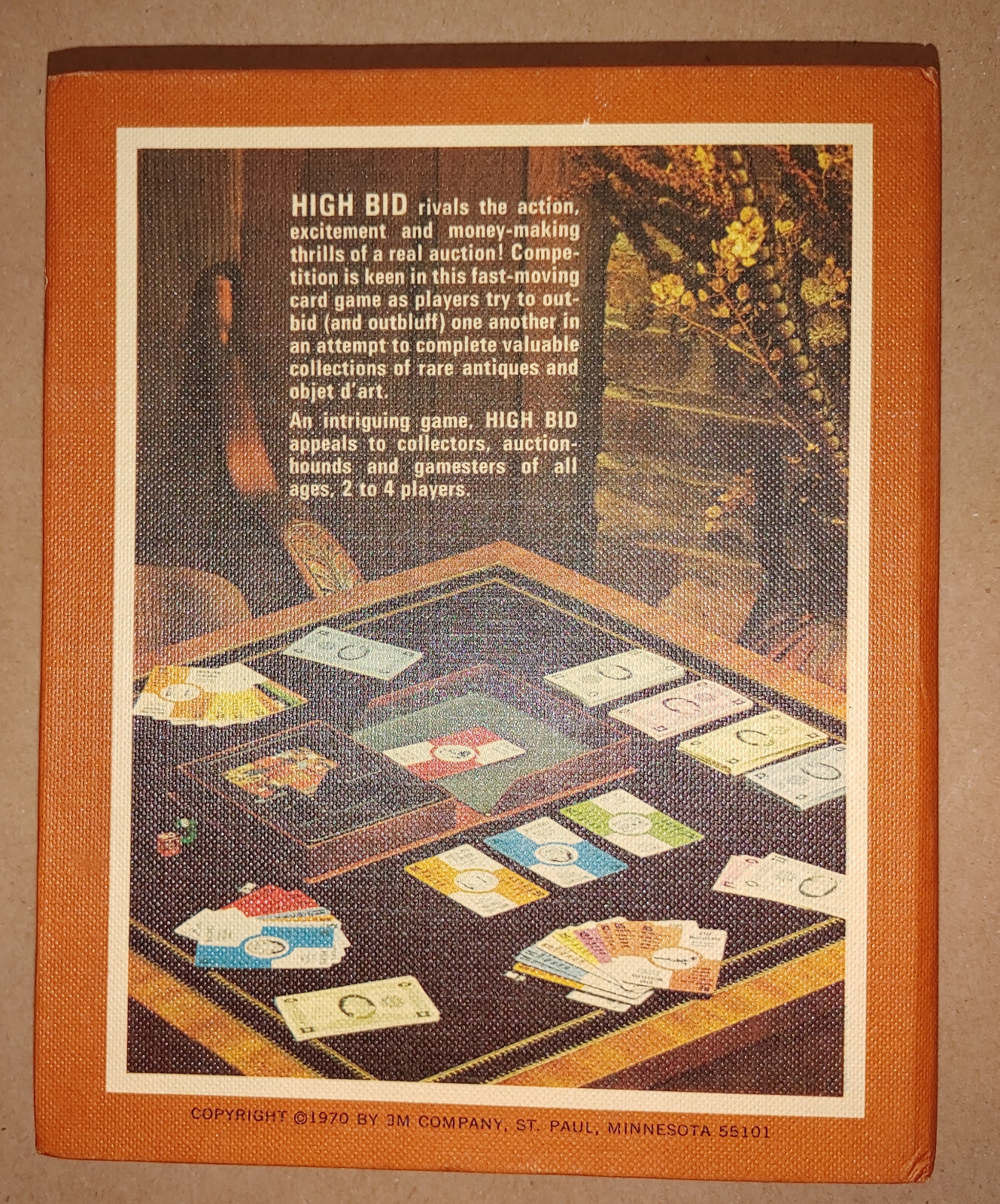 High Bid Art JEWELRY Sterling Auction Card Dice Travel Game 3M 1970 – Complete