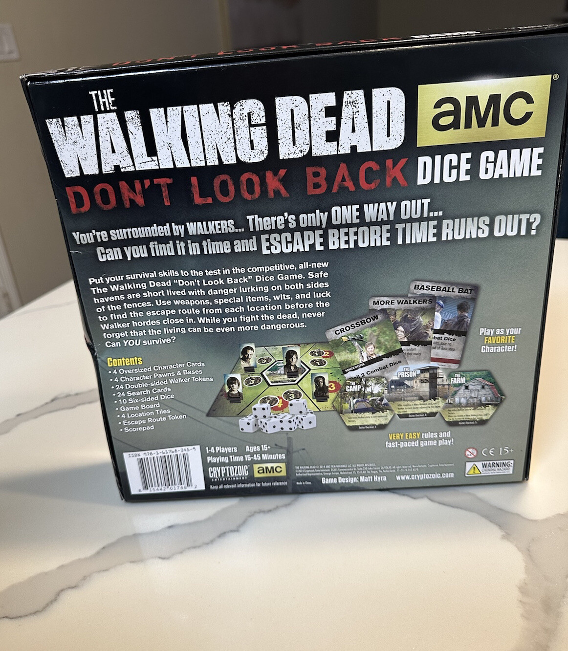 AMC The Walking Dead Don’t Look Back Dice Board Game