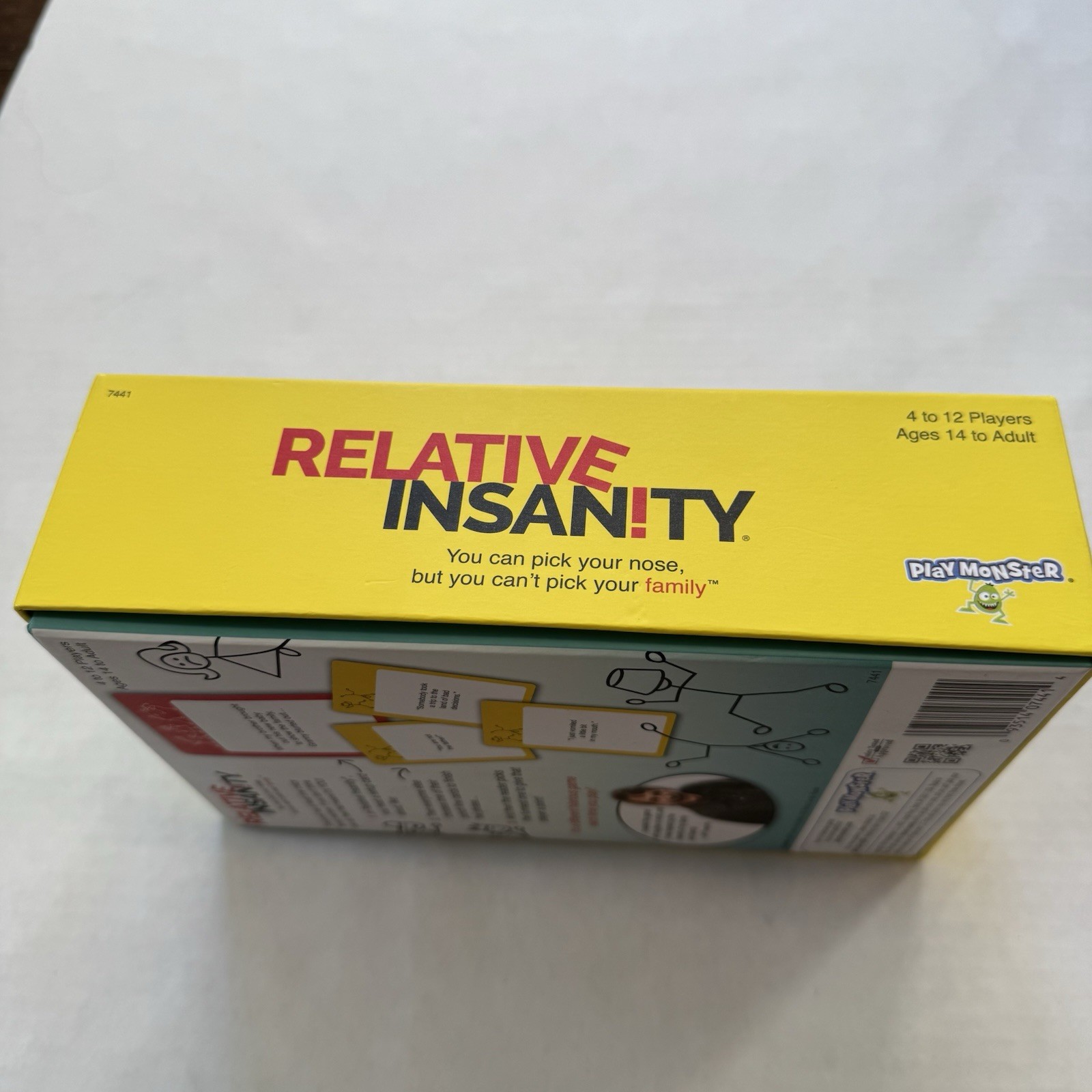 Relative Insanity Party Game About Crazy Relatives For 4 to 12 players, Preowned