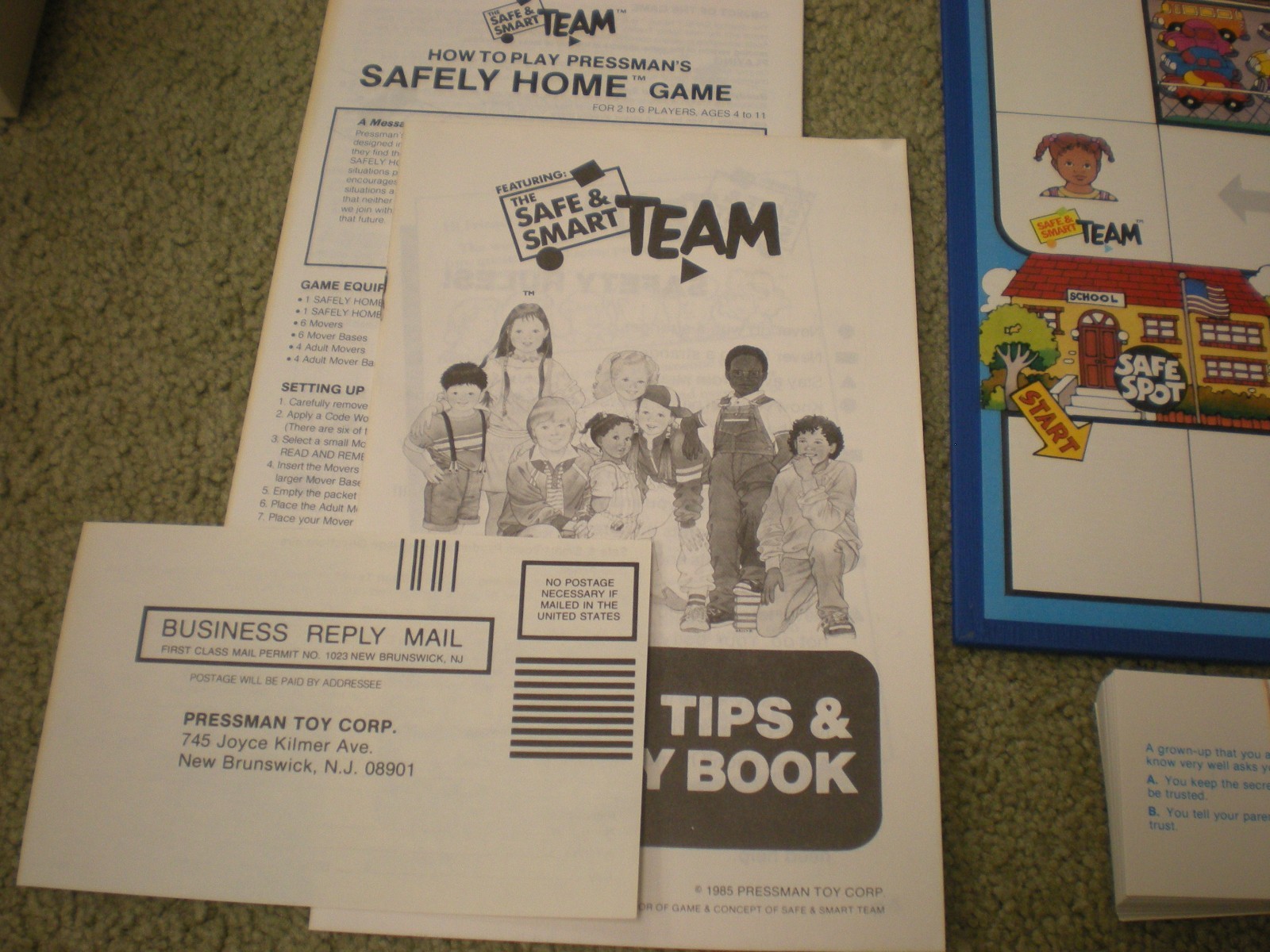 Safely Home Vintage 1975 Pressman Board Game of Personal Safety Canada