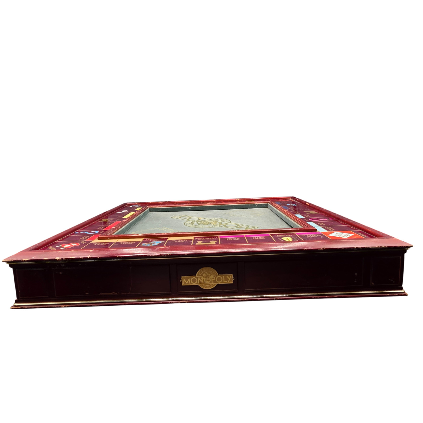 1991 Franklin Mint Monopoly Collector’s Edition Wooden Game Board Only 21″ Rare
