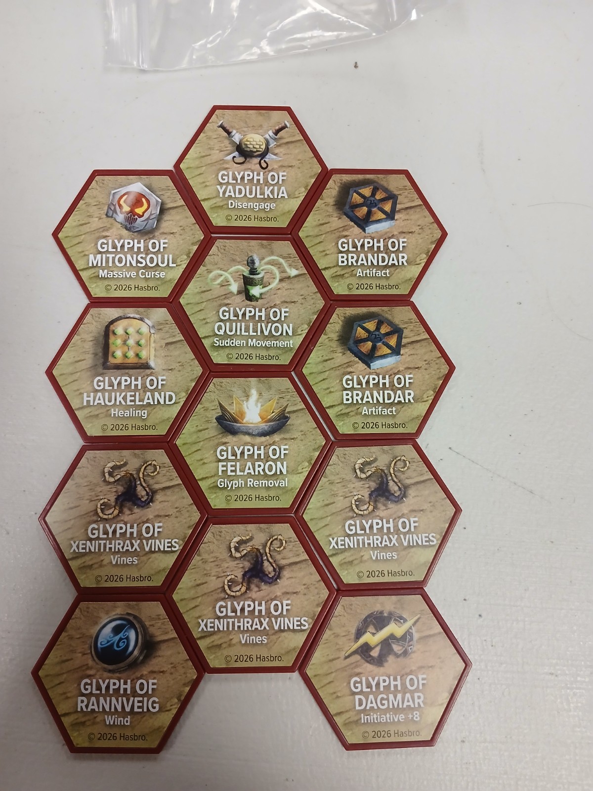 Heroscape: Alternate Art Glyph Set Age Of Annihilation non foil promo