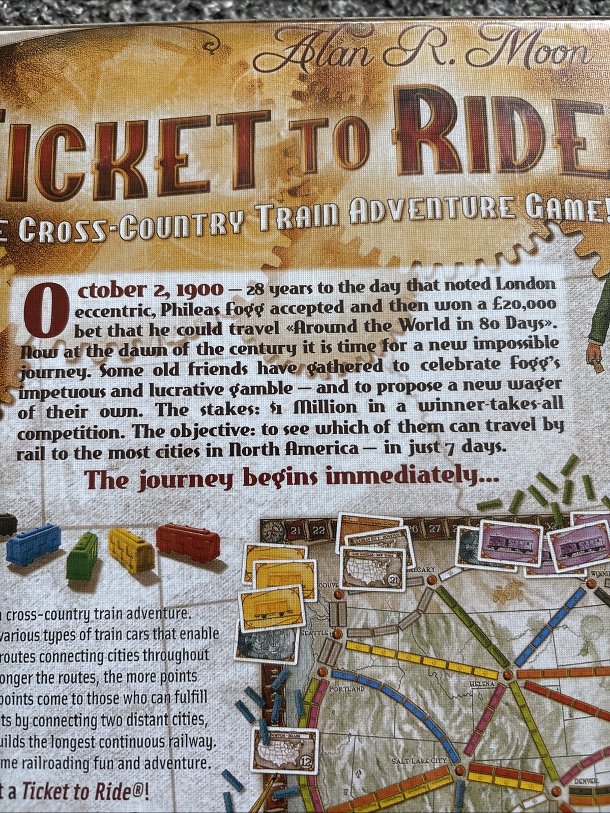 Days of Wonder Ticket To Ride by Alan R. Moon Train Adventure Board Game