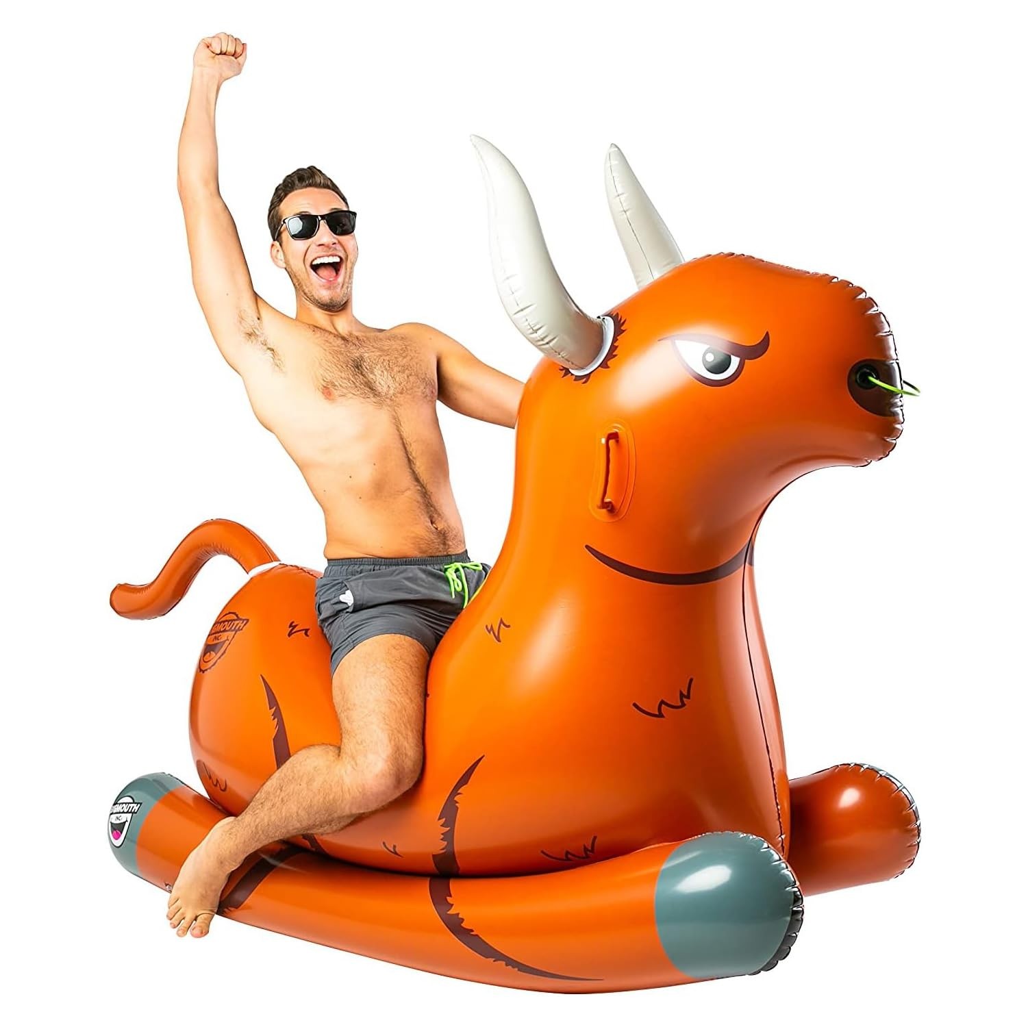 BigMouth Giant Bull Rocker Pool Float Inflatable