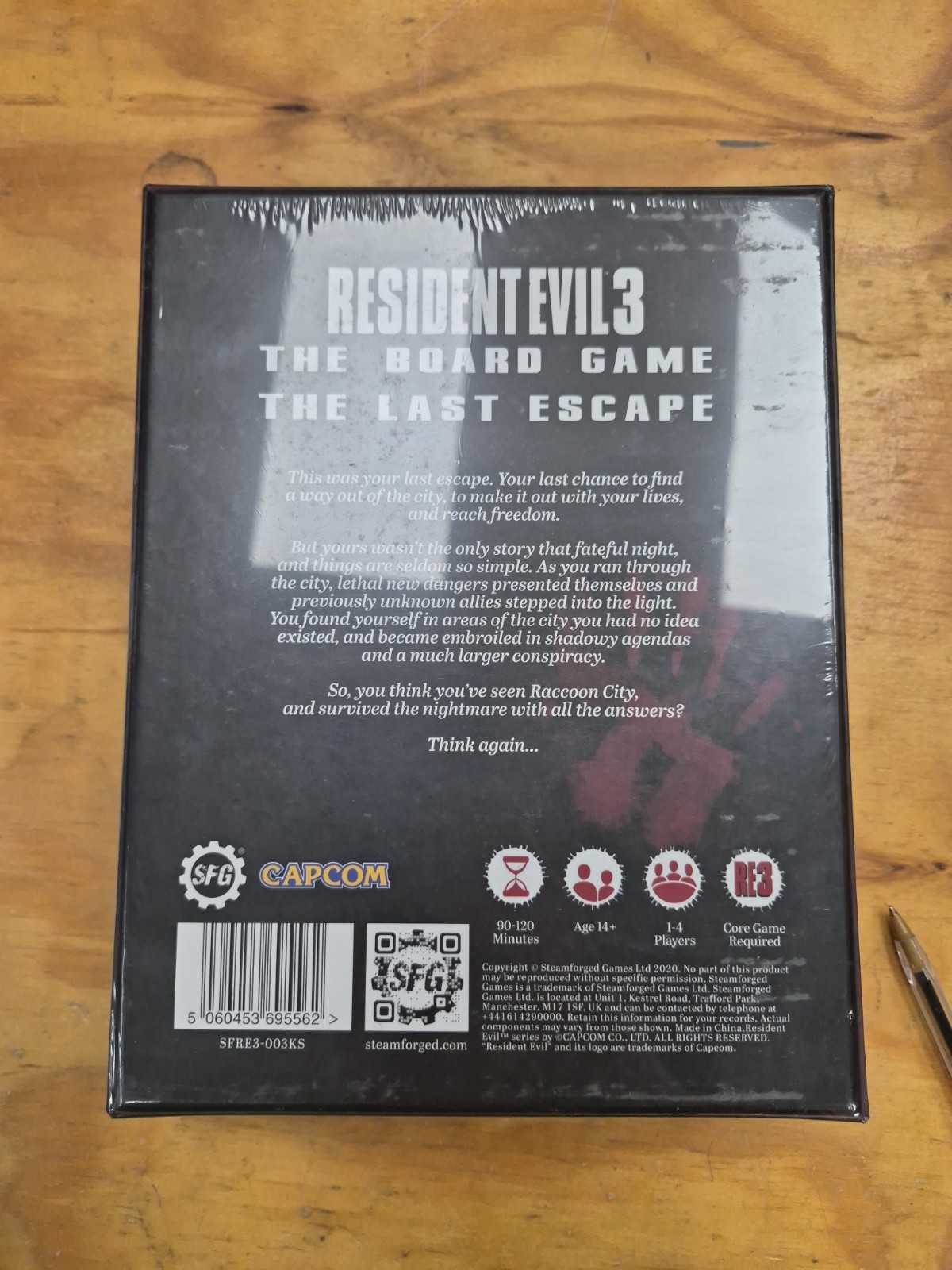 Resident Evil 3 The Board Game The Last Escape Kickstarter Edition Sealed New