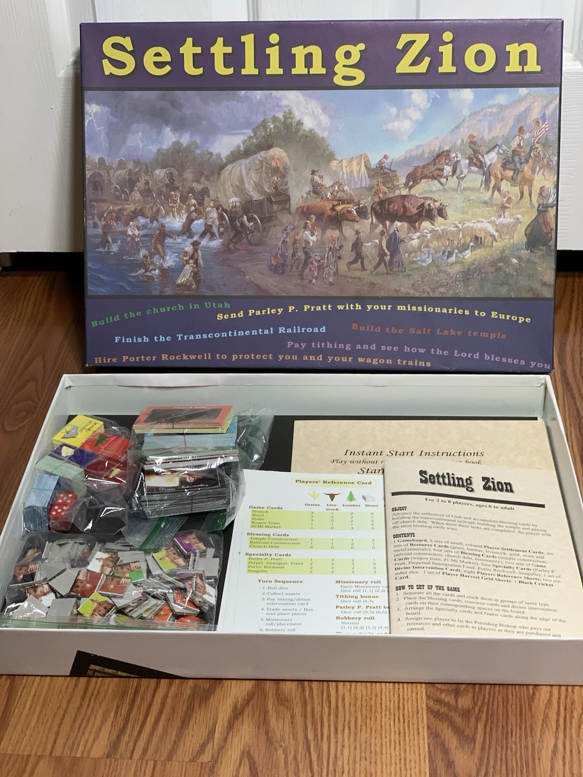 Settling Zion Salt Lake City Utah Pioneer 2004 Board Game Inspiration Mormon LDS