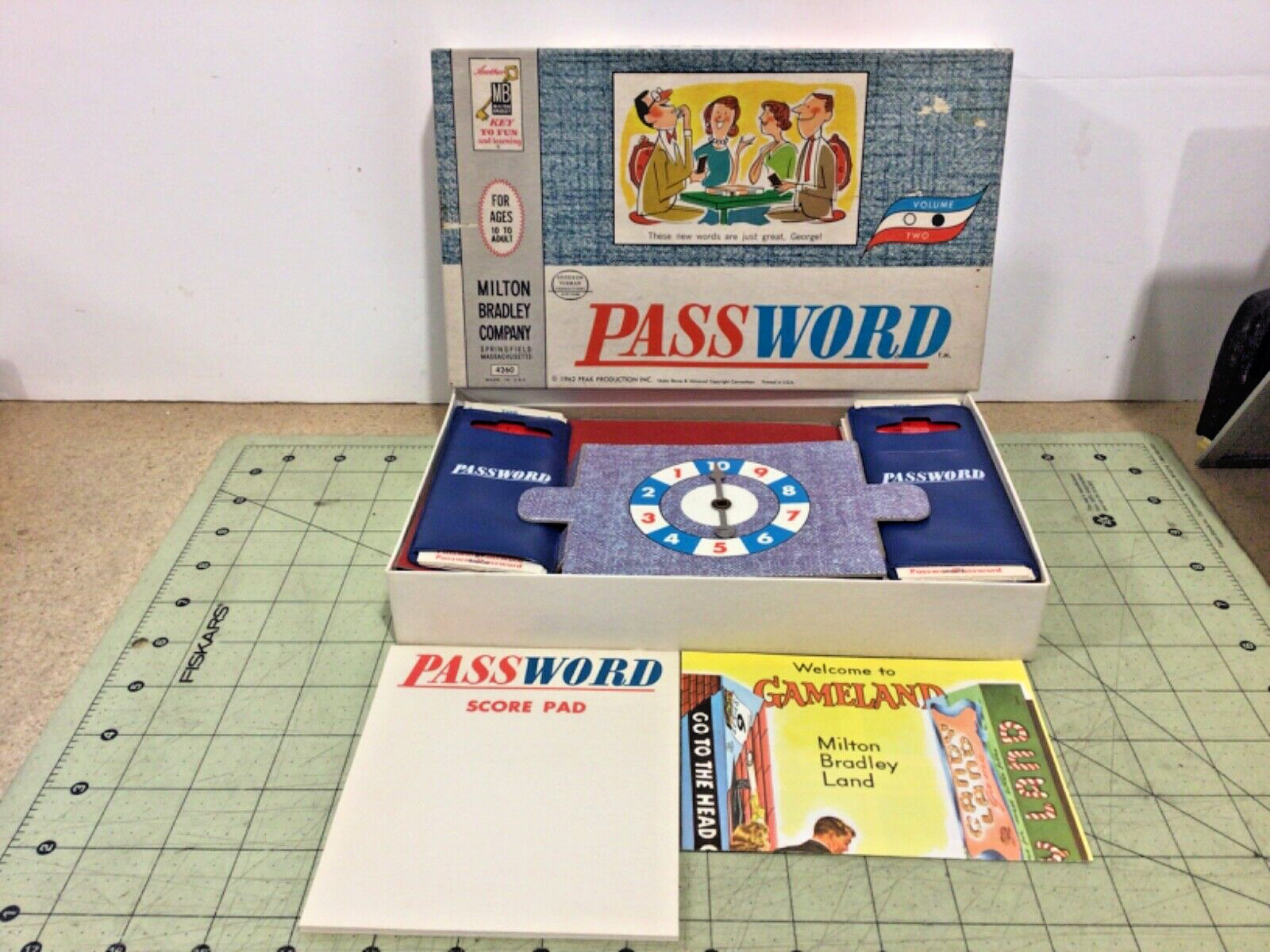 1962 Milton Bradley PASSWORD board game 4260 unused