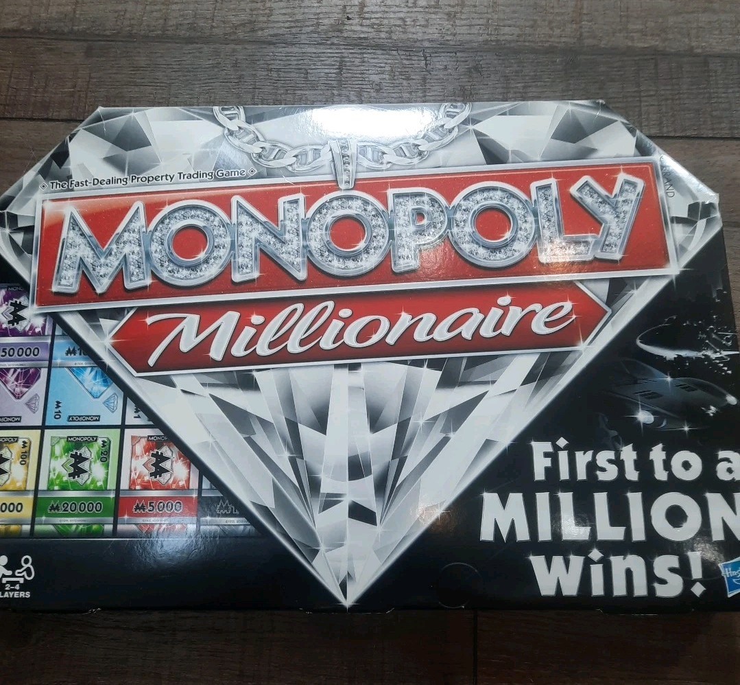 Monopoly Millionaire Edition Board Game – First to a Million Wins, Luxury Theme