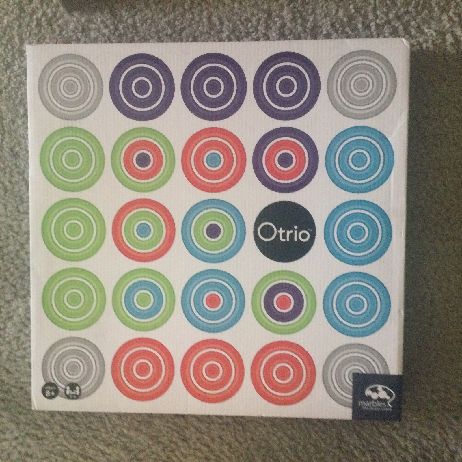 Marbles Brain Workshop Otrio Bamboo Tic Tac Toe Game, Strategy ages 8+