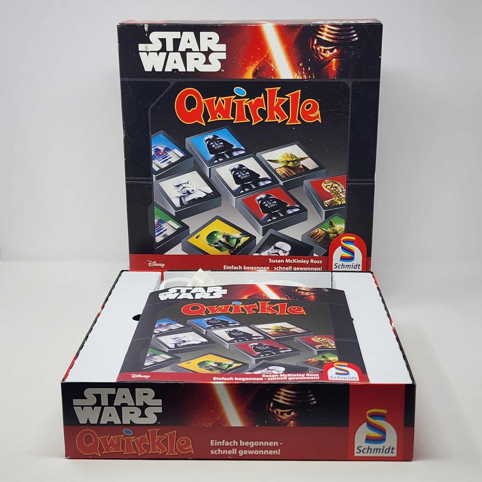Star Wars Qwirkle European Edition Strategy Board Game Schmidt 2015 Complete OOP