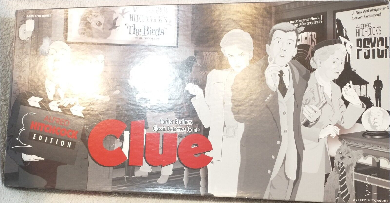 Clue Game Alfred Hitchcock Edition USAOPOLY 1999 USAoploy 100% Complete A21