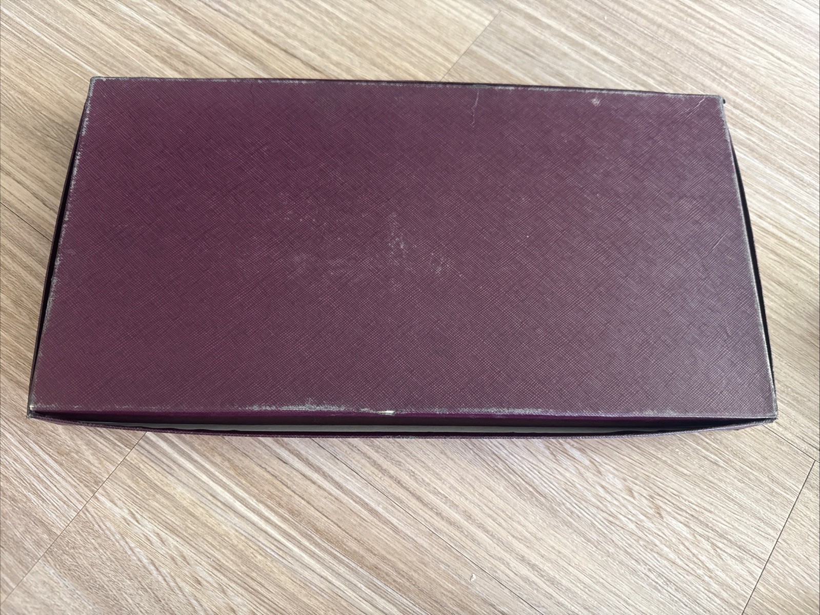 Vintage Scrabble Crossword Game Selchow & Righter Burgundy Box 1950s-60s