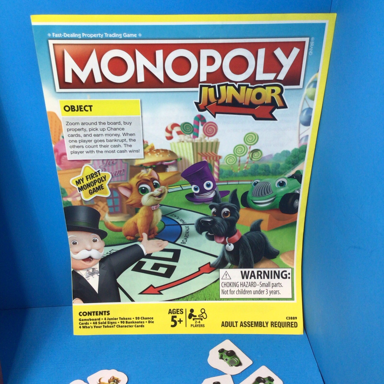 Hasbro Monopoly Junior Board Game Ages 5 and up, 5+, Complete