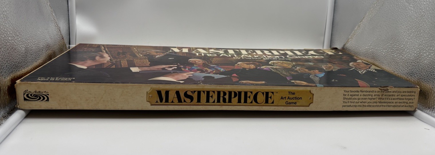 Vintage 1970 Masterpiece The Art Auction Game by Parker Brothers Near Complete