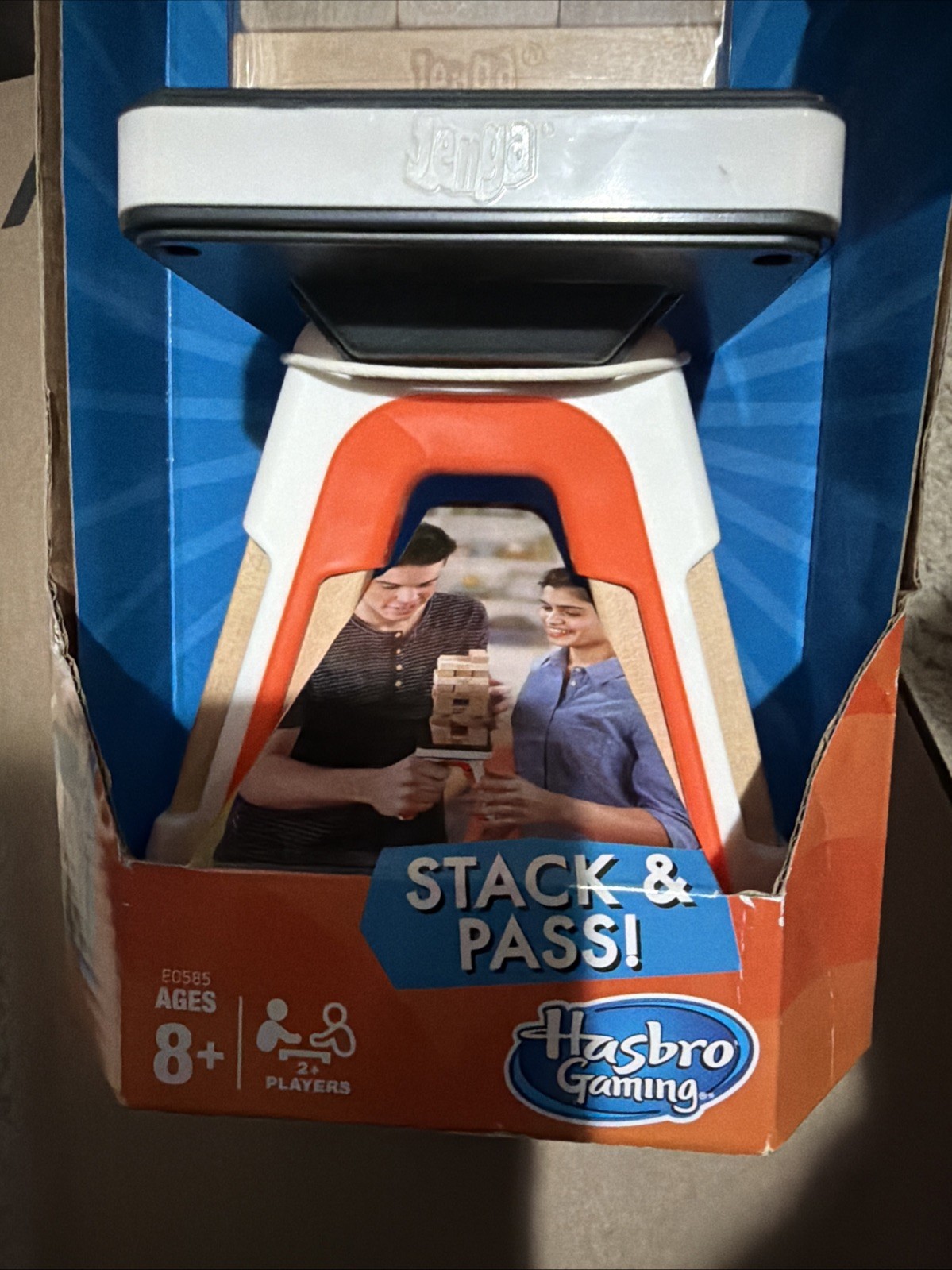 Hasbro Jenga Pass Challenge Game New in Box Wood Tower Strategy All Ages Gift