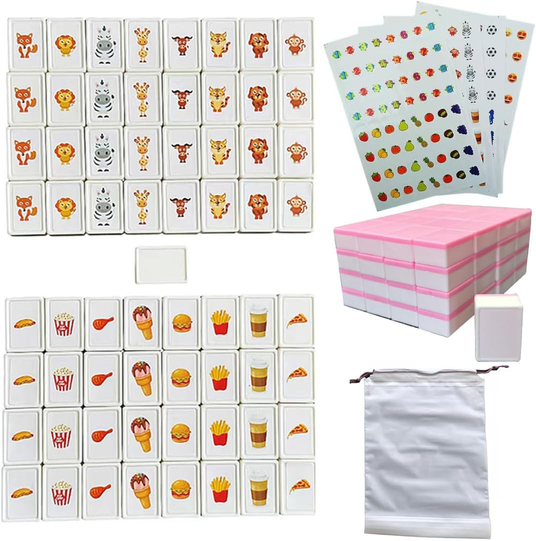 65 Tiles 30mm Seaside Game Blocks, Tiles Escape Game for Kids in ABS Plastic …
