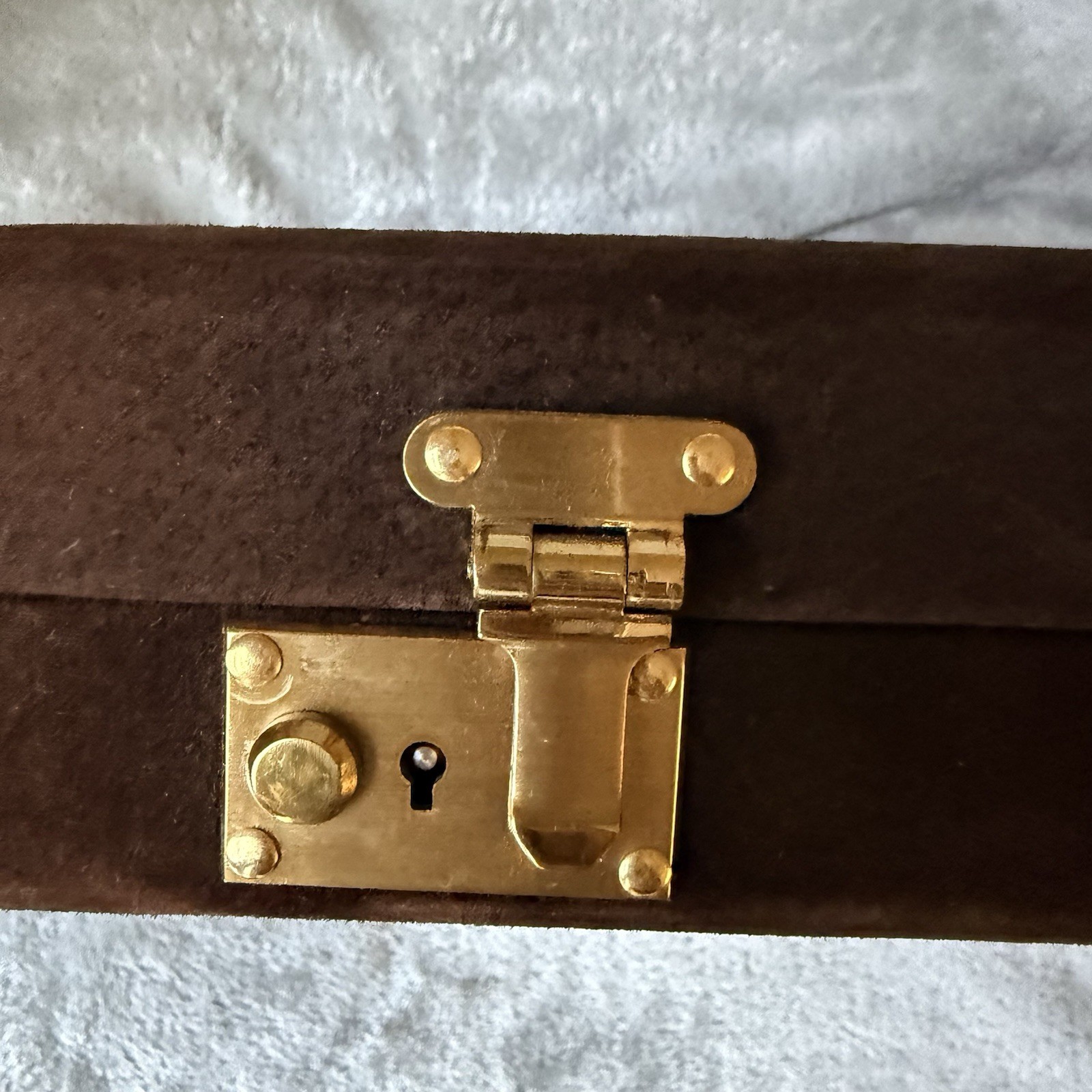 Vintage Aries Mexico Pigskin leather Backgammon Set Case Complete checkers W/Key