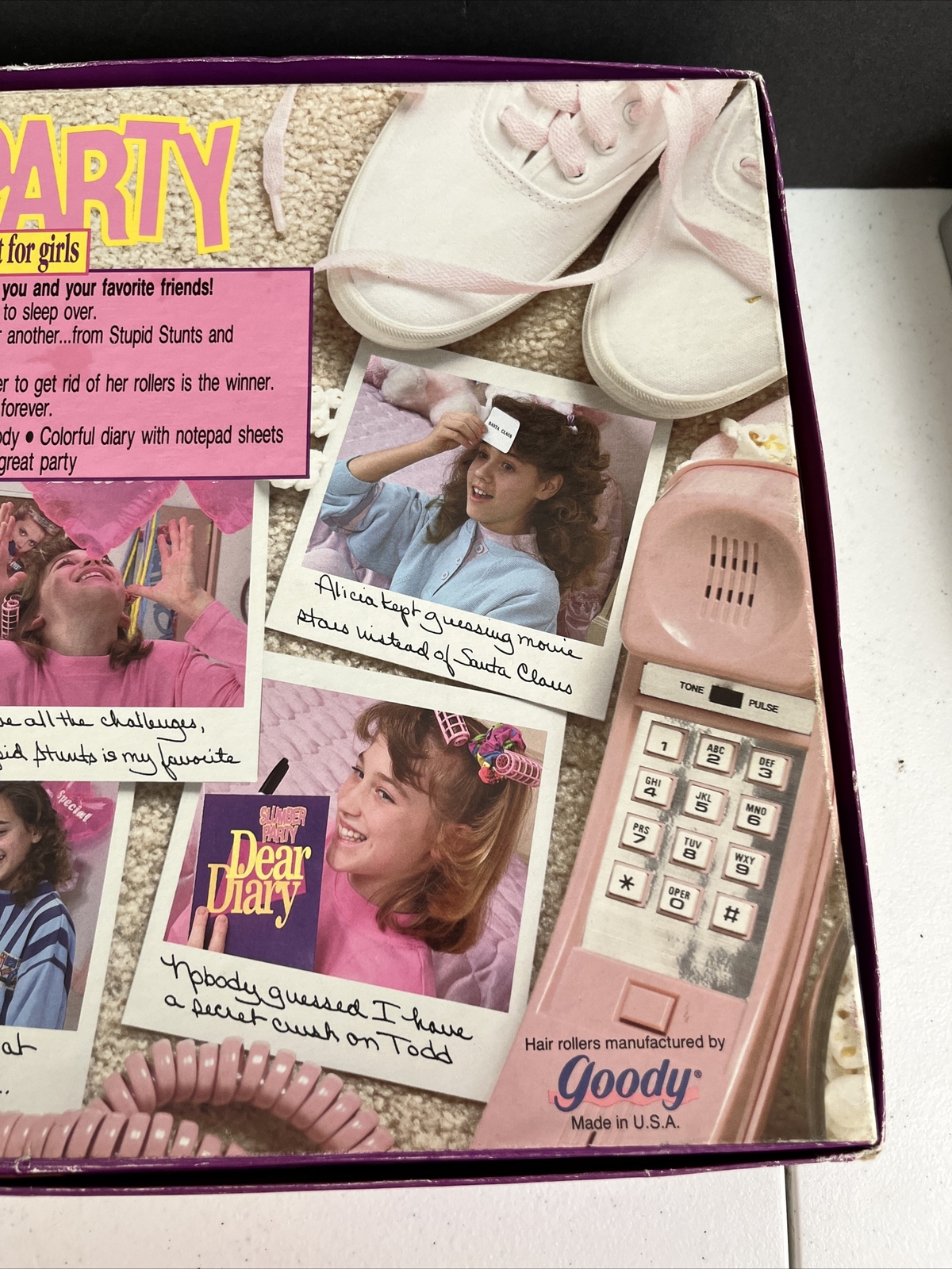 Slumber Party Sleepover 90s Board Game Goody Hair Rollers 1990 Cadaco Vintage
