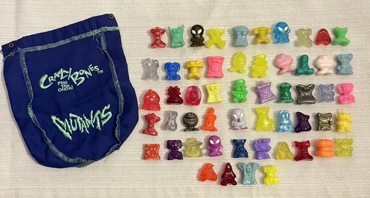 Crazy Bones Lot Of 54 Figures Vintage