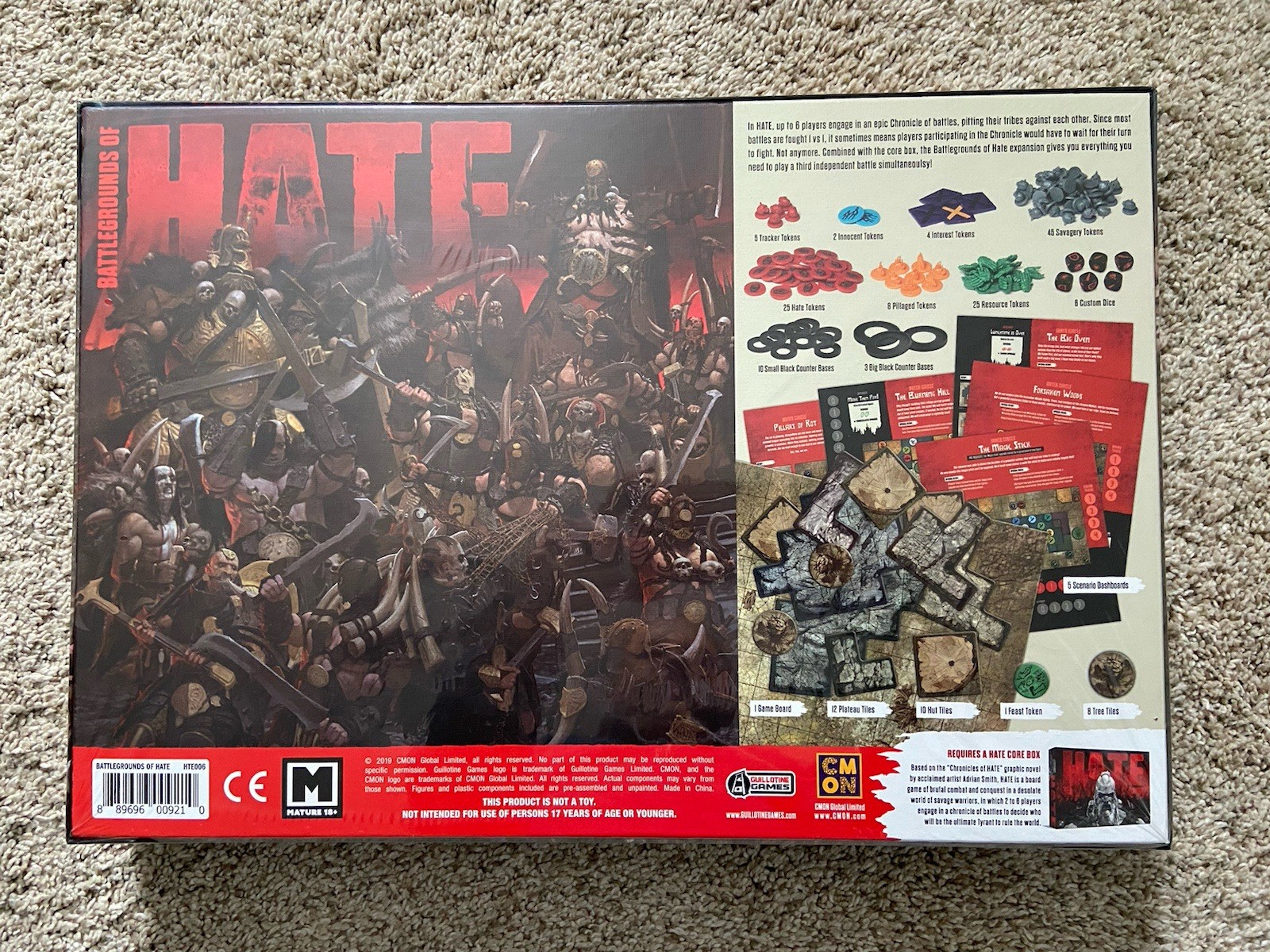HATE: BATTLEGROUNDS OF HATE Expansion – CMON – NEW/SEALED