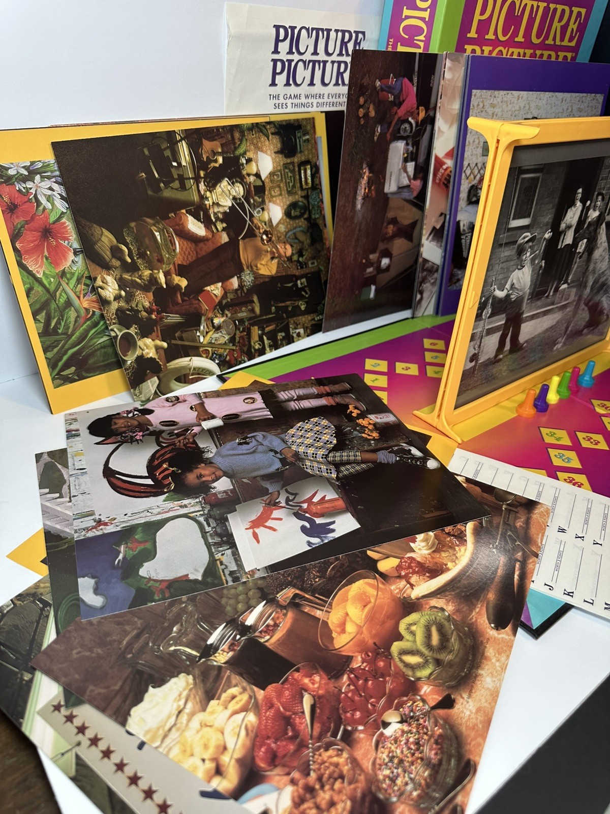 Vintage 1992 Picture Picture Board Game by Golden EUC -COMPLETE minus timer