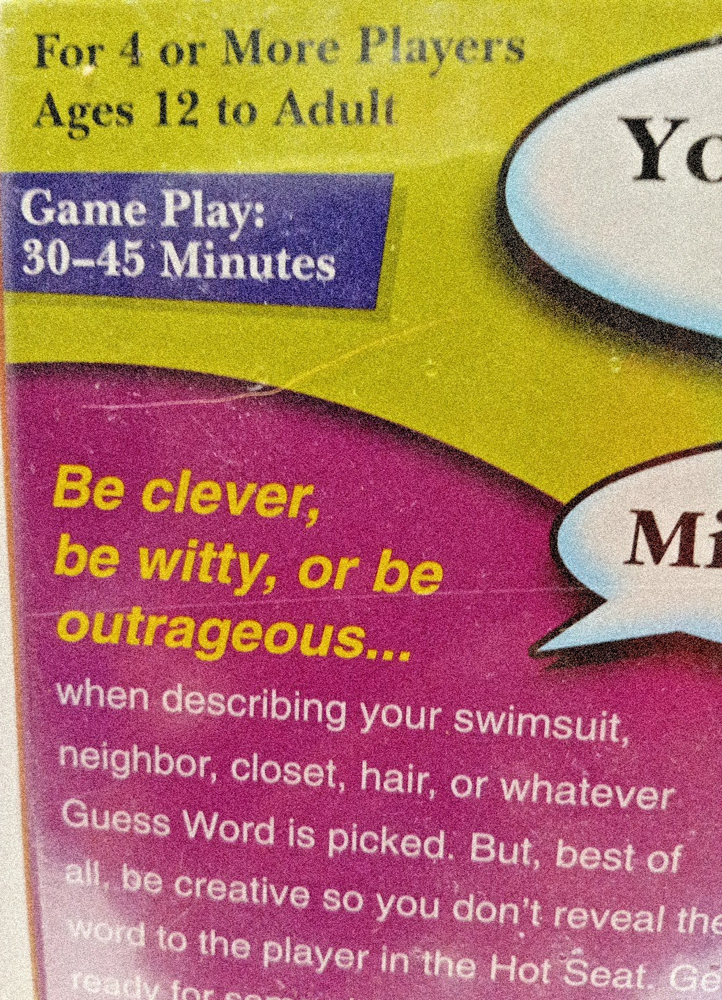 WHAT’S YOURS LIKE? Game by Patch the Game That Tells It Like it Is Age 12+ NEW