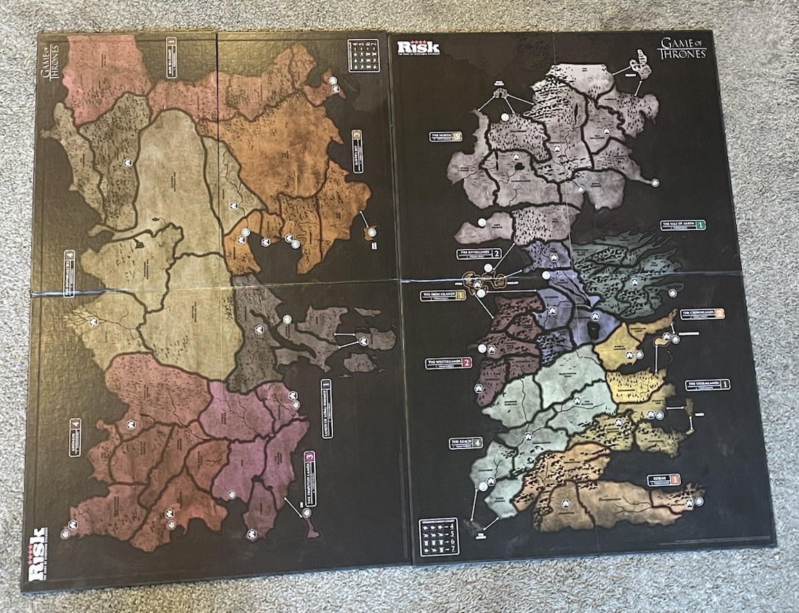 Risk Game of Thrones Edition Board Game Strategic Conquest COMPLETE EUC