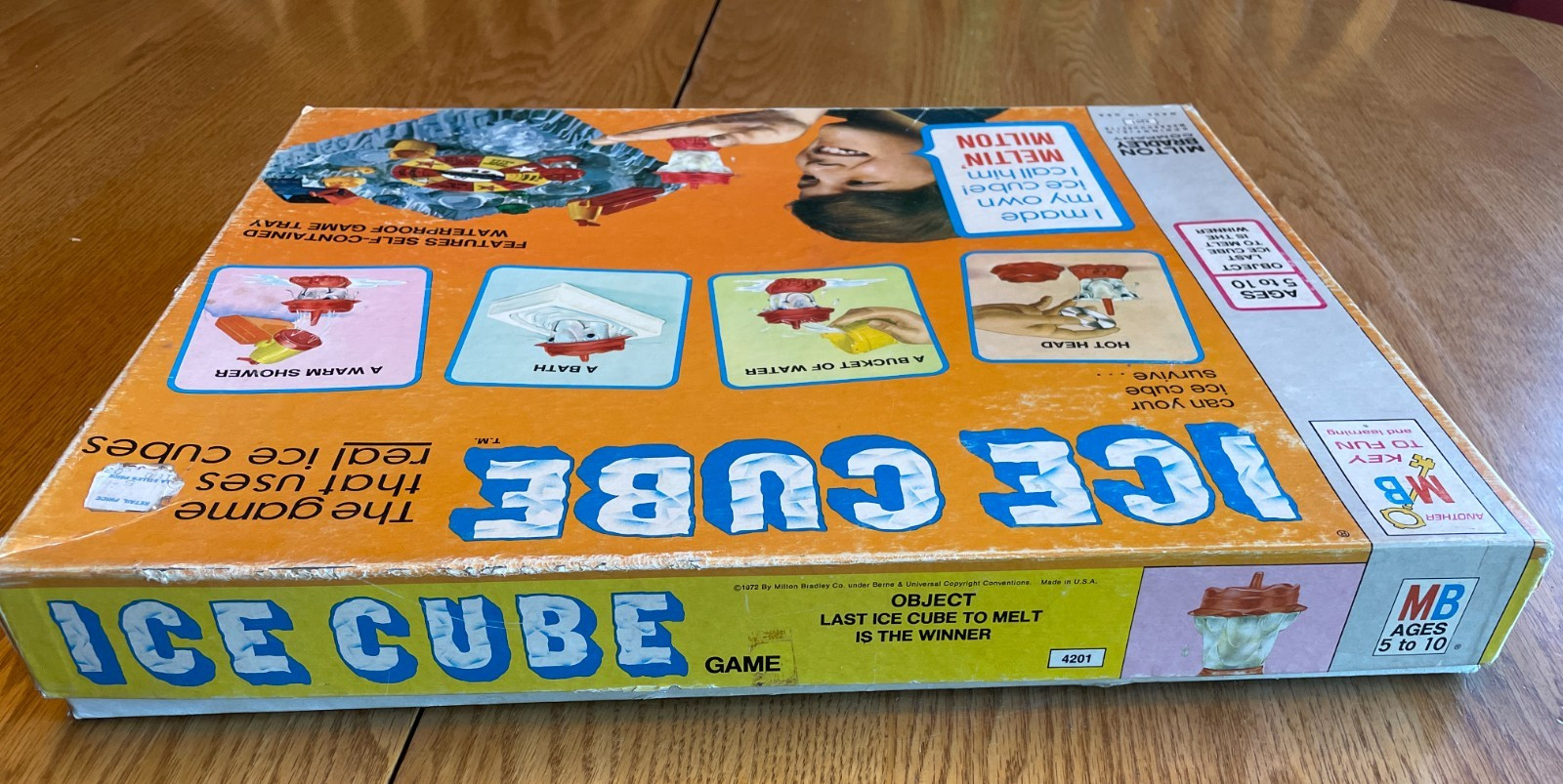 Vintage 1972 ICE CUBE Game w/ Tray by Milton Bradley RARE HTF Complete!