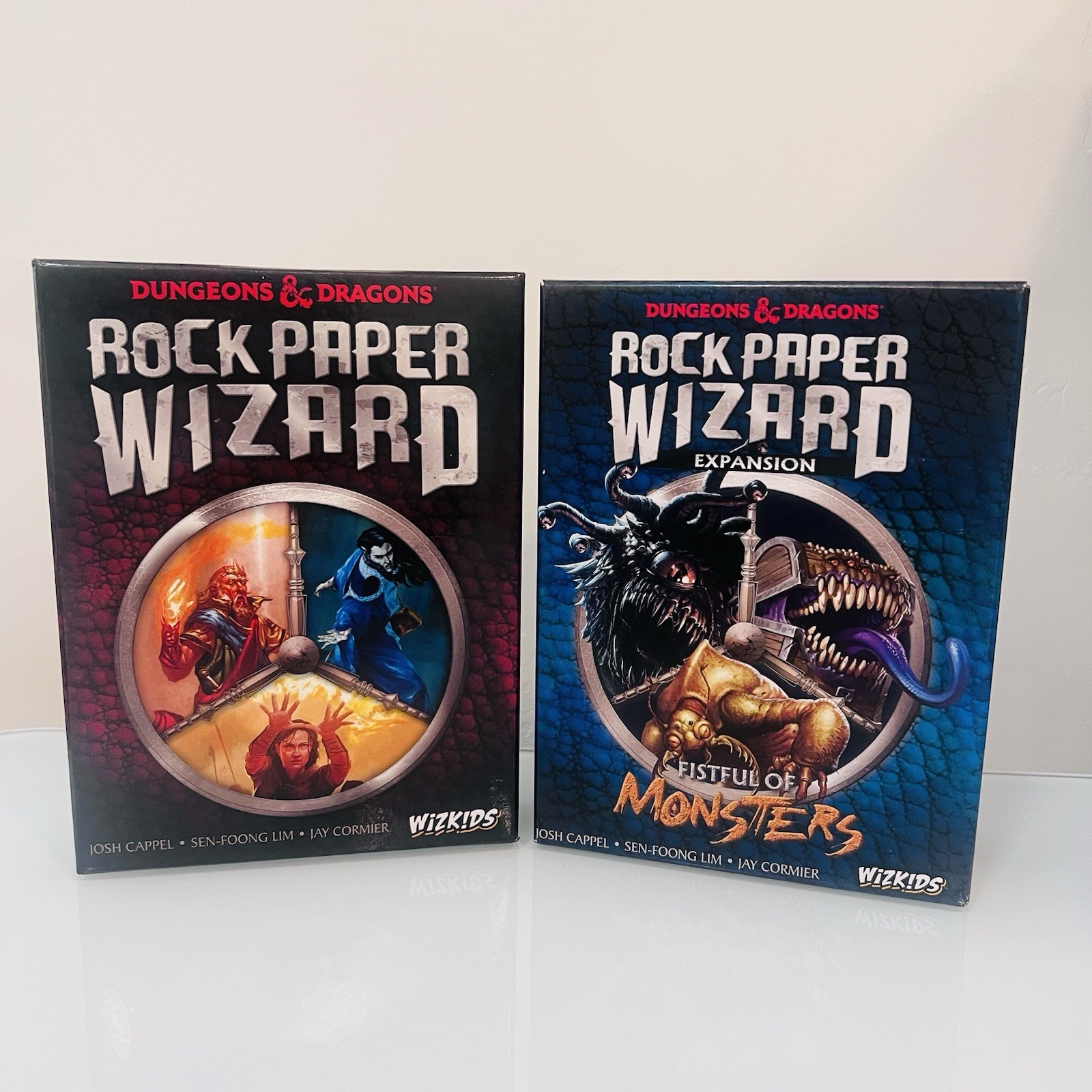 Dungeons & Dragons Rock Paper Wizard & Fistful of Monsters Board Game Lot