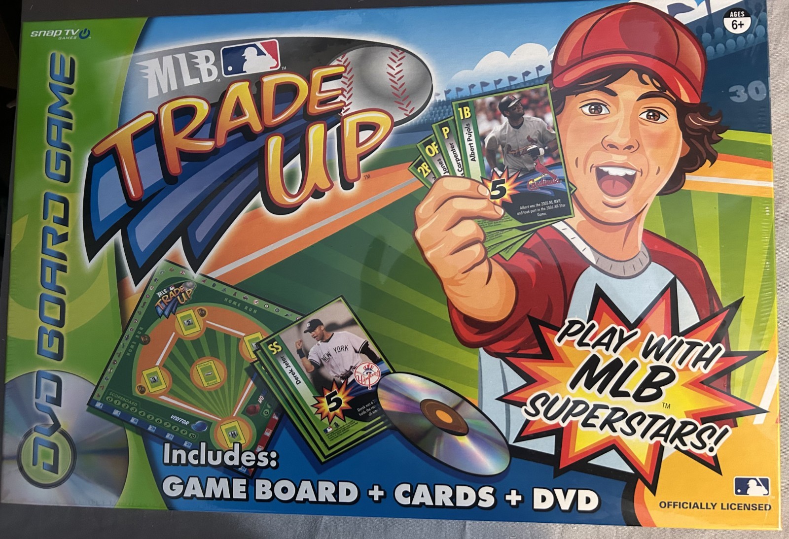 MLB Trade Up Baseball DVD BOARD GAME~~DVD, Game Board, Cards. NEW FACTORY SEALED