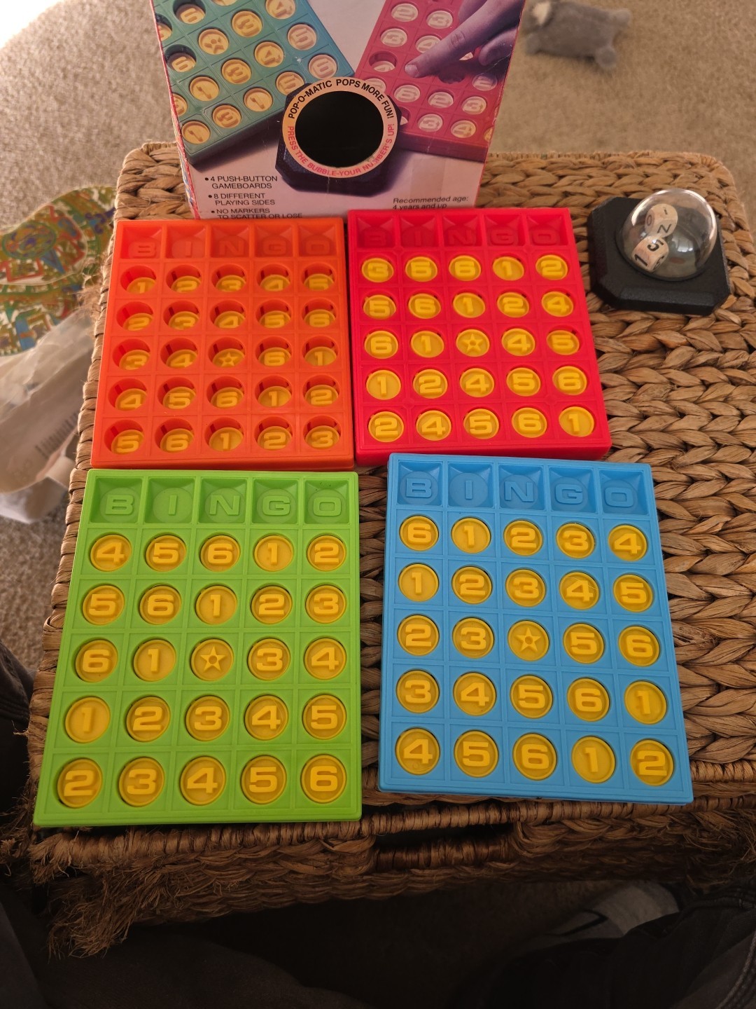 Vintage Pop-O-Matic Bingo Game Gabriel Toys 1977 Complete