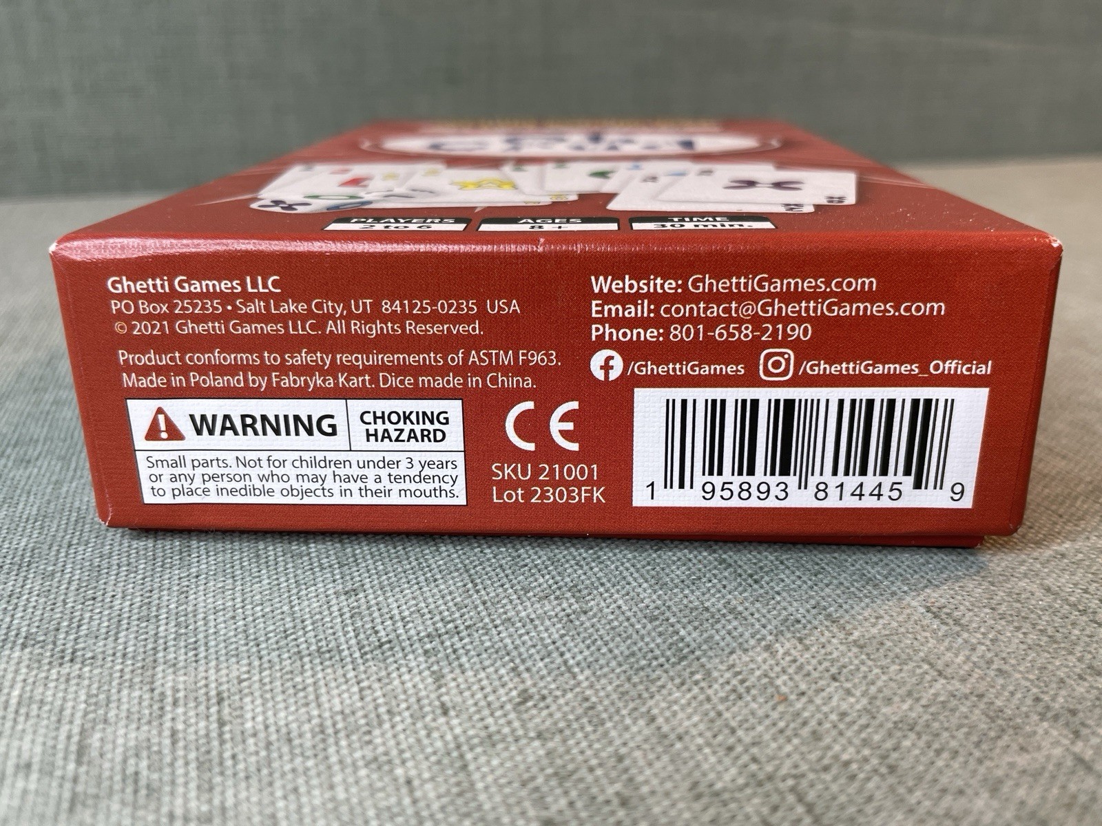 Oh Crud Card & Dice Game for 2 to 6 Players Strategy Card Game Fun Complete