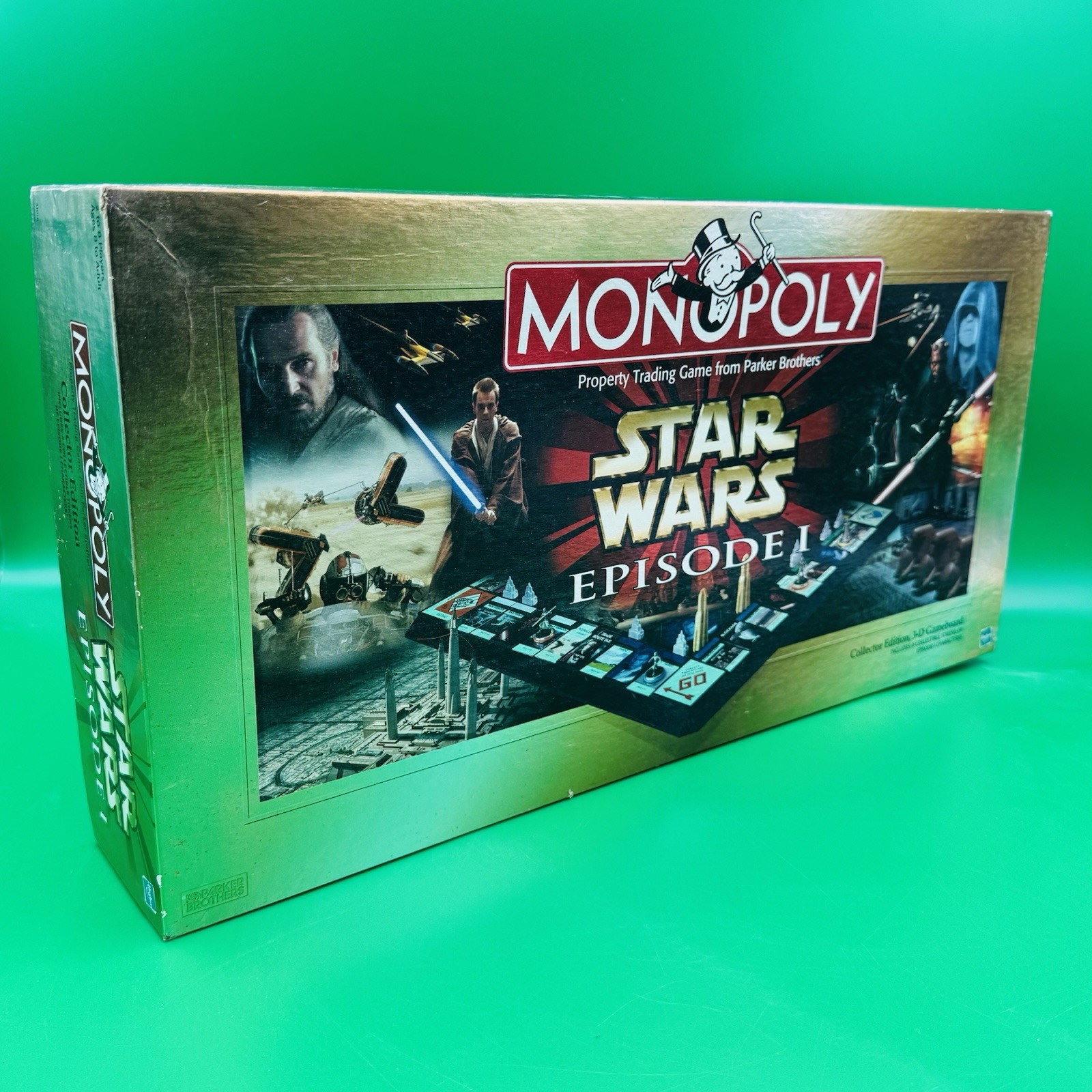 Star Wars Episode I Monopoly Collector Edition 3D Board Open Box / 100% Complete
