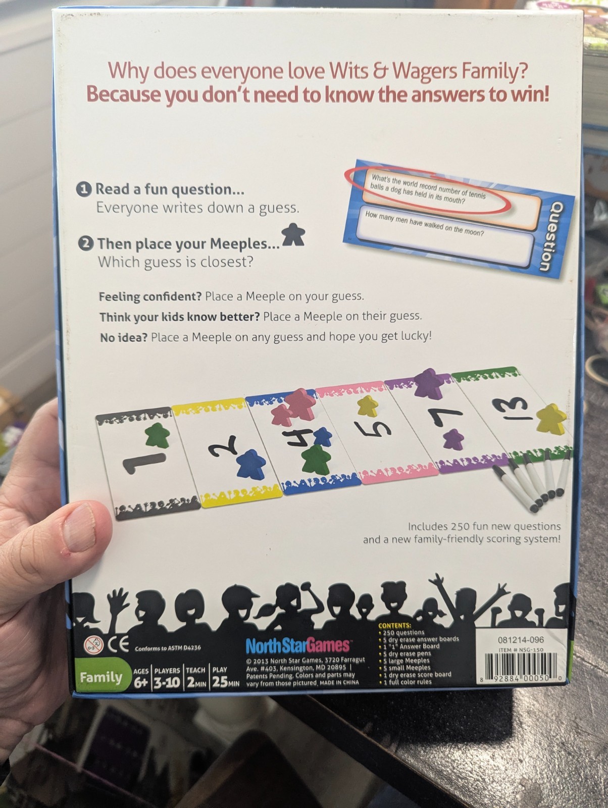WITS & WAGERS Family Edition Board Game 100% COMPLETE 2013 MULTI AWARD WINNER