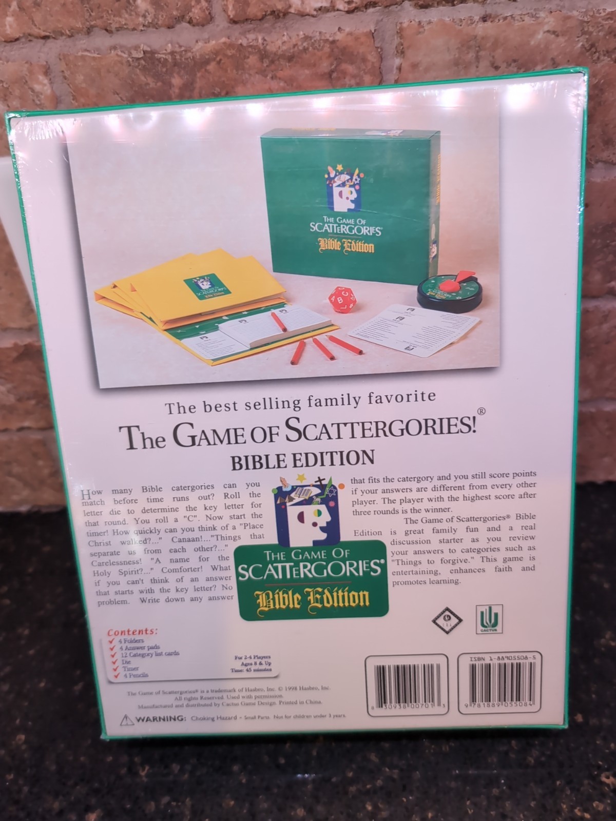 Hasbro The Game of Scattergories “Bible Edition” Unopened Board Game Family Fun
