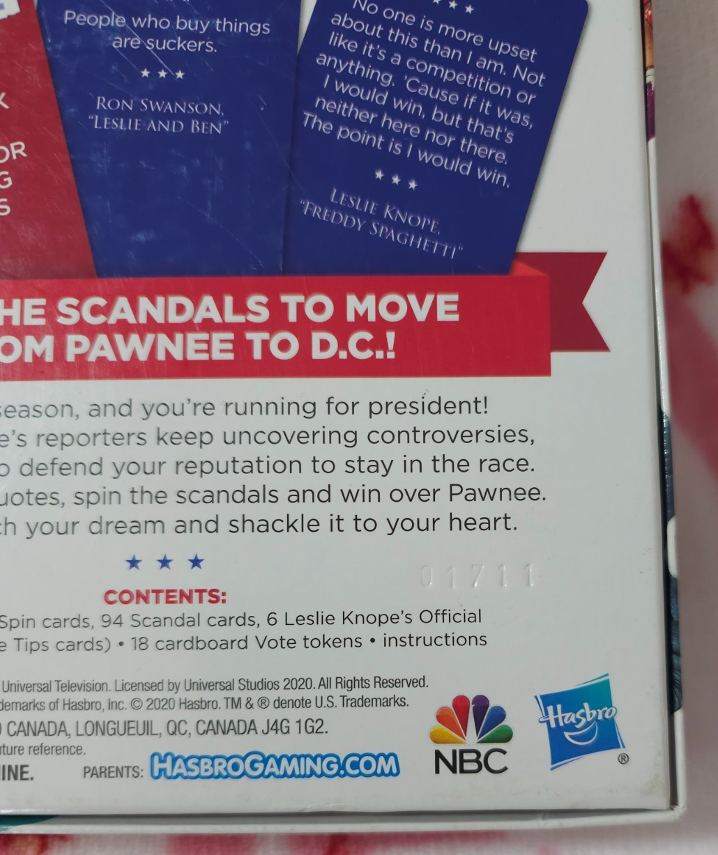 Parks & Recreation Knope For President Party Card Game TV Ages 14+ 100% Complete