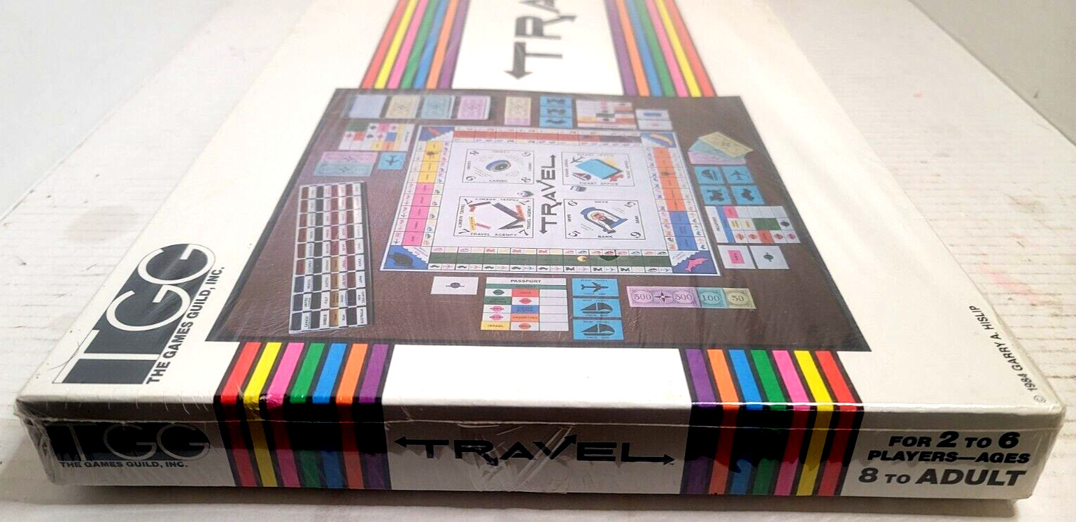 Vintage 1984 TGG The Games Guild Inc TRAVEL Board Game New Sealed Fast Shipping