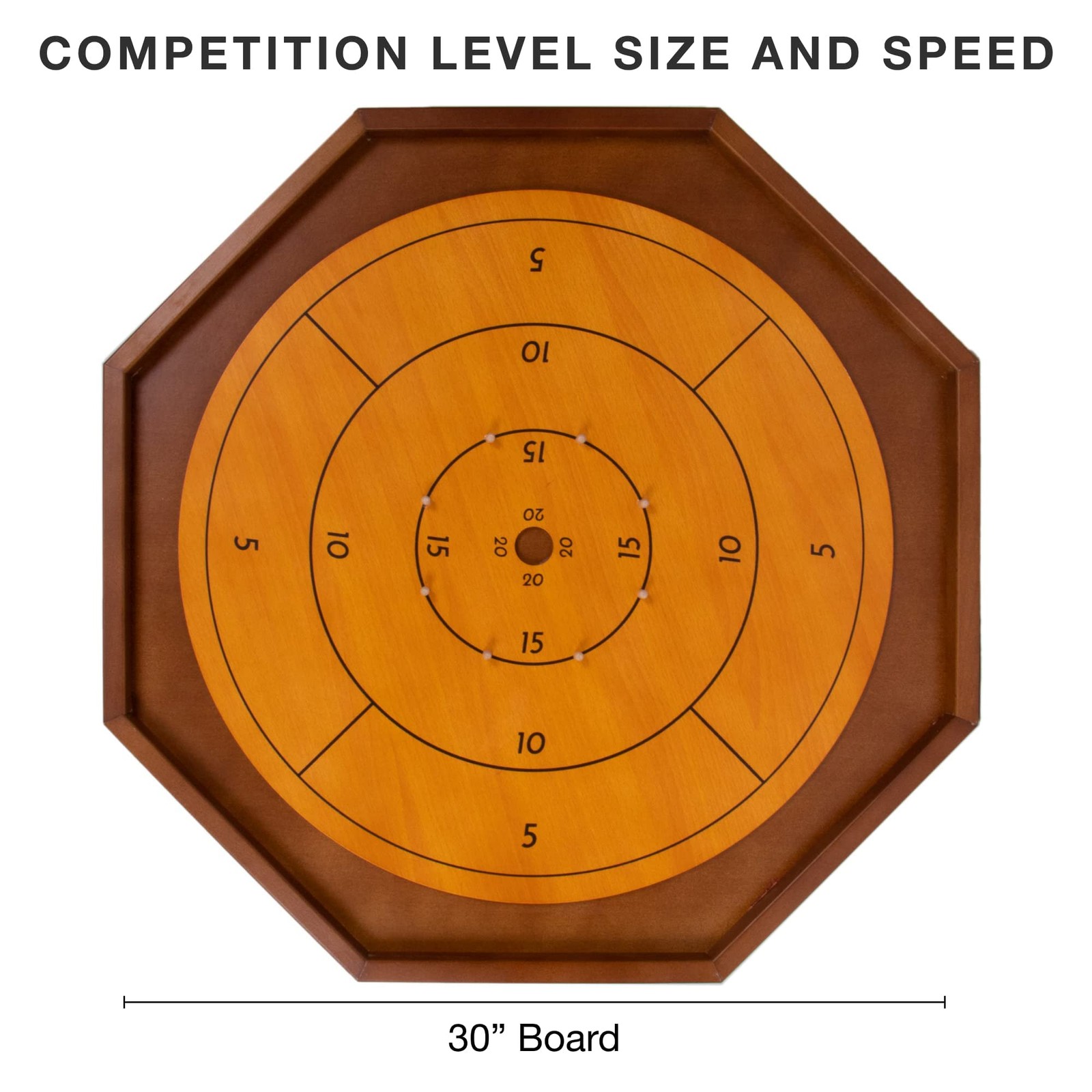 Tournament Crokinole & Checkers | Classic Dexterity Board Game for Two Players |