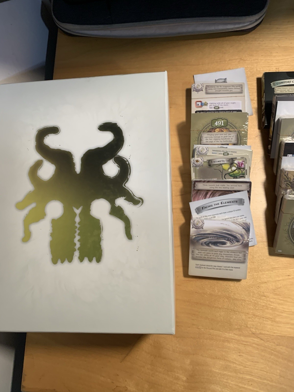 The 7th Continent Board Game + What Goes Up Expansion, Kickstarter Versions
