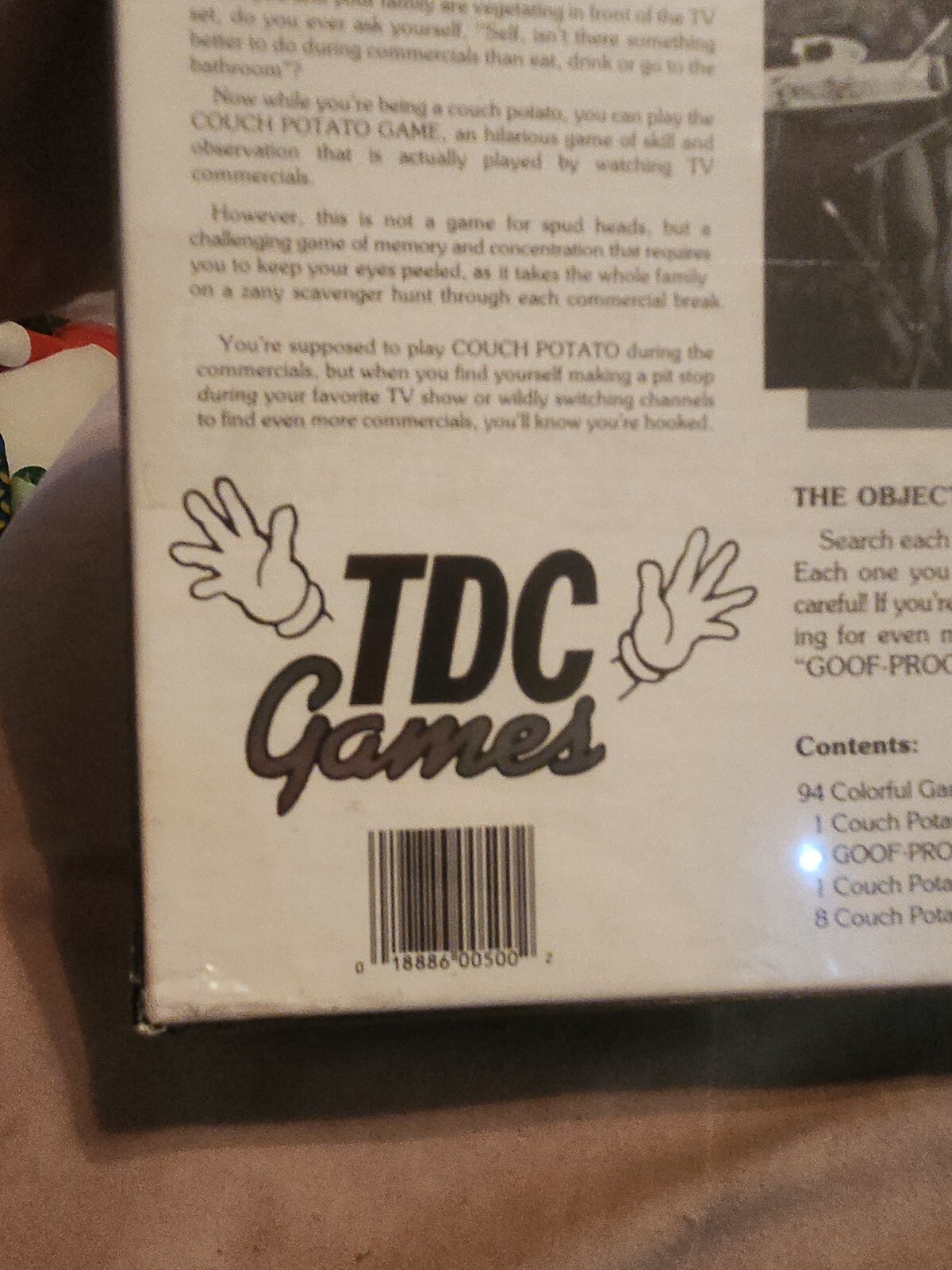 TDC Games – Couch Potato Game – Vintage 1987 Game New Sealed