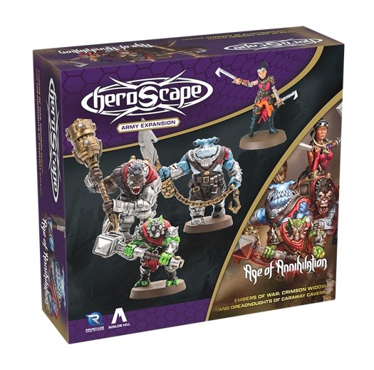 Heroscape: Crimson Widow and Dreadnoughts of Caraway Cavern Army Expansion