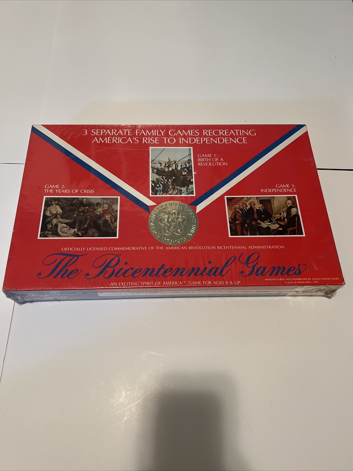 Coach House Boardgame Bicentennial Games Box In Plastic Wrap Vintage