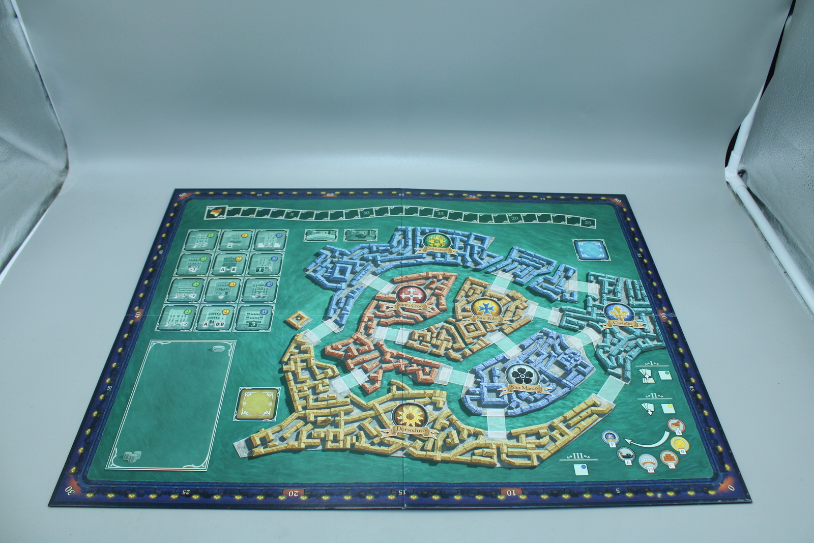 Rialto game board game game Pegasus Stefan Feld board game